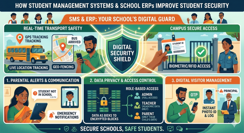 Student Management Systems and School ERP Improve Student Security
